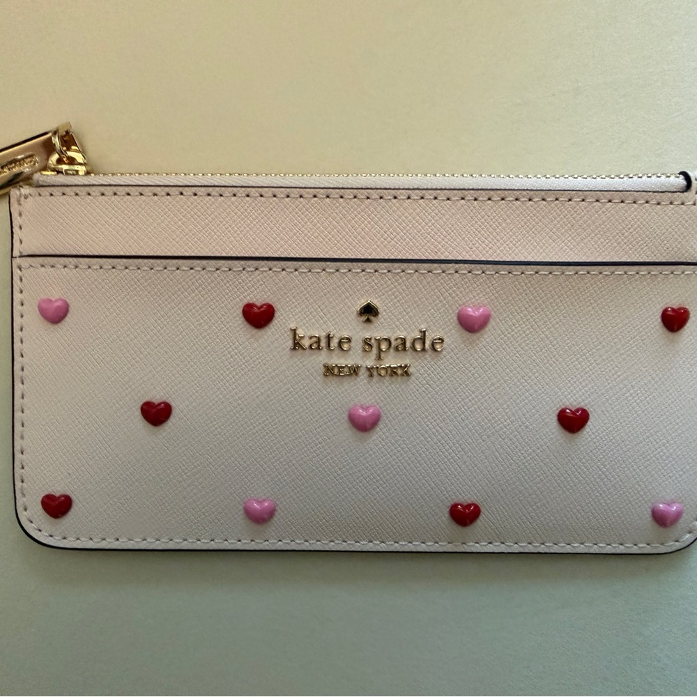 Kate Spade Pink Satchel with Heart Accents - Picture 6 of 8